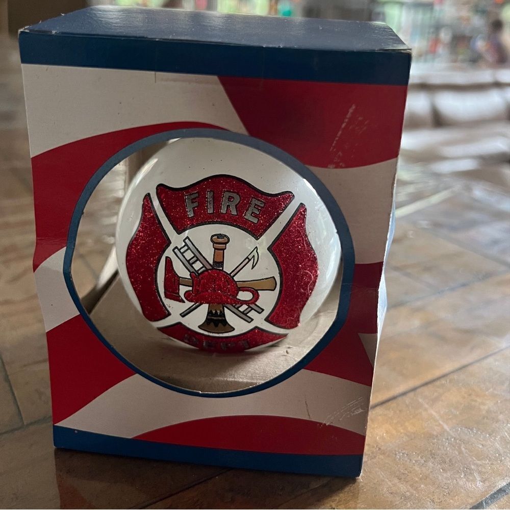 Fireman/Fire Dept Ornament “First In, Last Out”